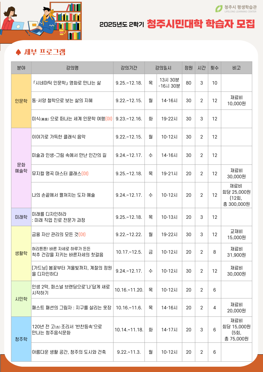 청주시민대학 홍보물2